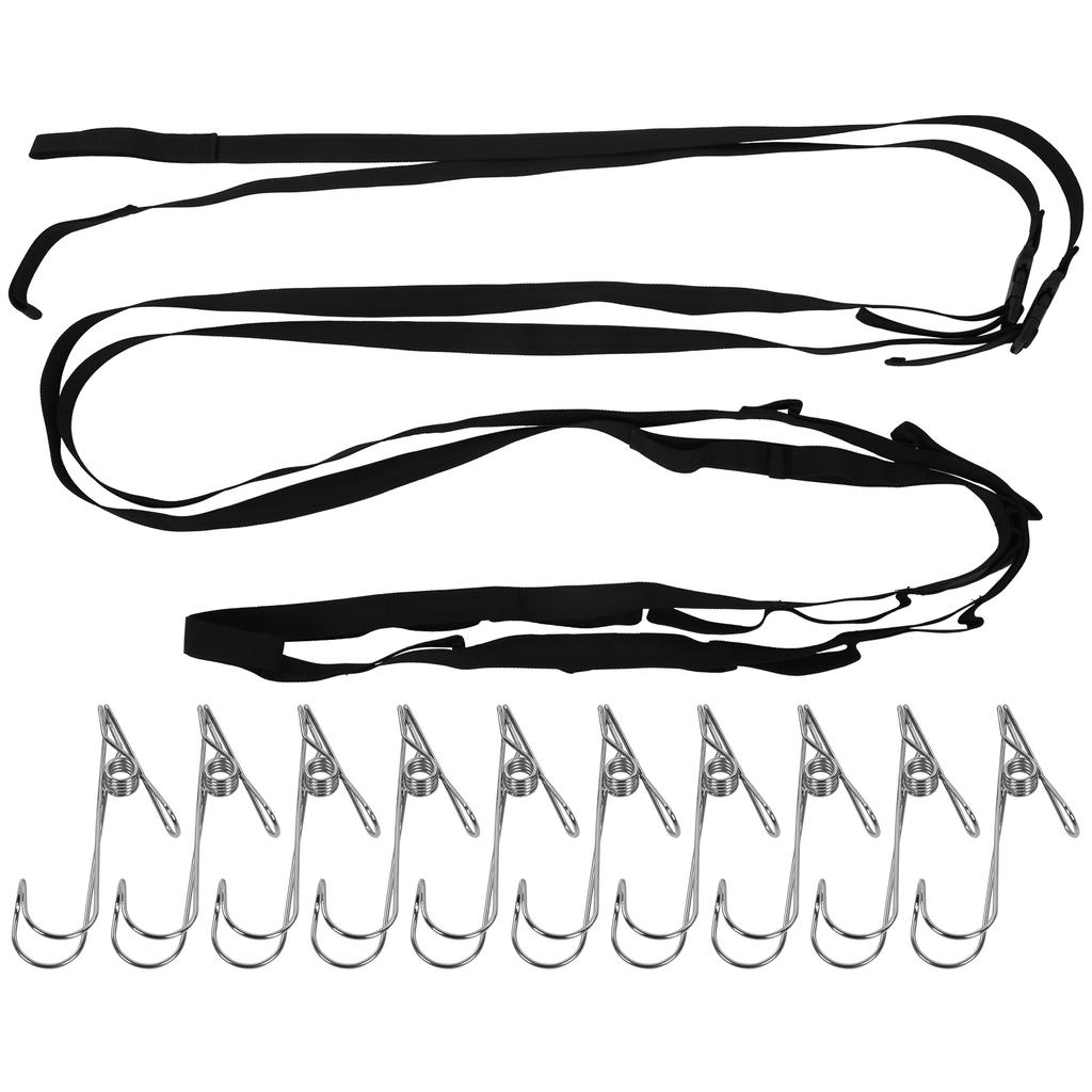 Camping 19Pcs Separated Loops Hanger Adjustable Picnic Storage Lanyard Strap With Clips