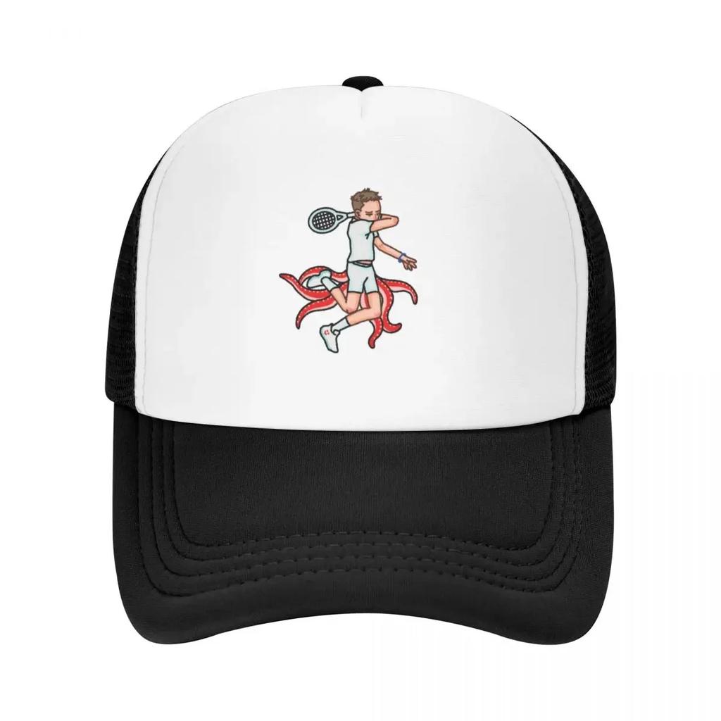 Daniil Medvedev as Octopus Baseball Cap funny hat hats for men luxury caps Mens Caps Womens