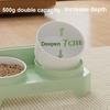 Simple Pet Food and Water Bowl Set Anti-Splash Cat Bowl Dog Bowl for Cats and Pets