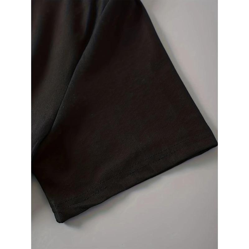 Graphic Print T-shirt, Short Sleeve Crew Neck Casual Top for Summer & Spring, Women's Clothing