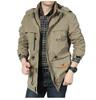 Men's Fleece-Lined Mid-Length Windbreaker with Multi-Pockets (2025 Edition)