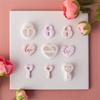 Heart Clay Cutters Clay Jewelry Cutters Valentine's Day Clay Earring Cutters DIY Earrings Accessories for Jewelry Making