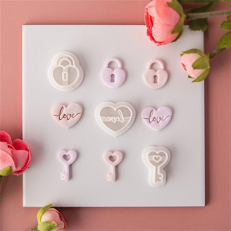 Heart Clay Cutters Clay Jewelry Cutters Valentine's Day Clay Earring Cutters DIY Earrings Accessories for Jewelry Making