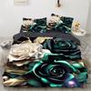 Bedding Set Digital Print Comfortable Duvet Cover for Home Bedroom Decoration, 1 Duvet Cover and 2pillowcase with Zippers