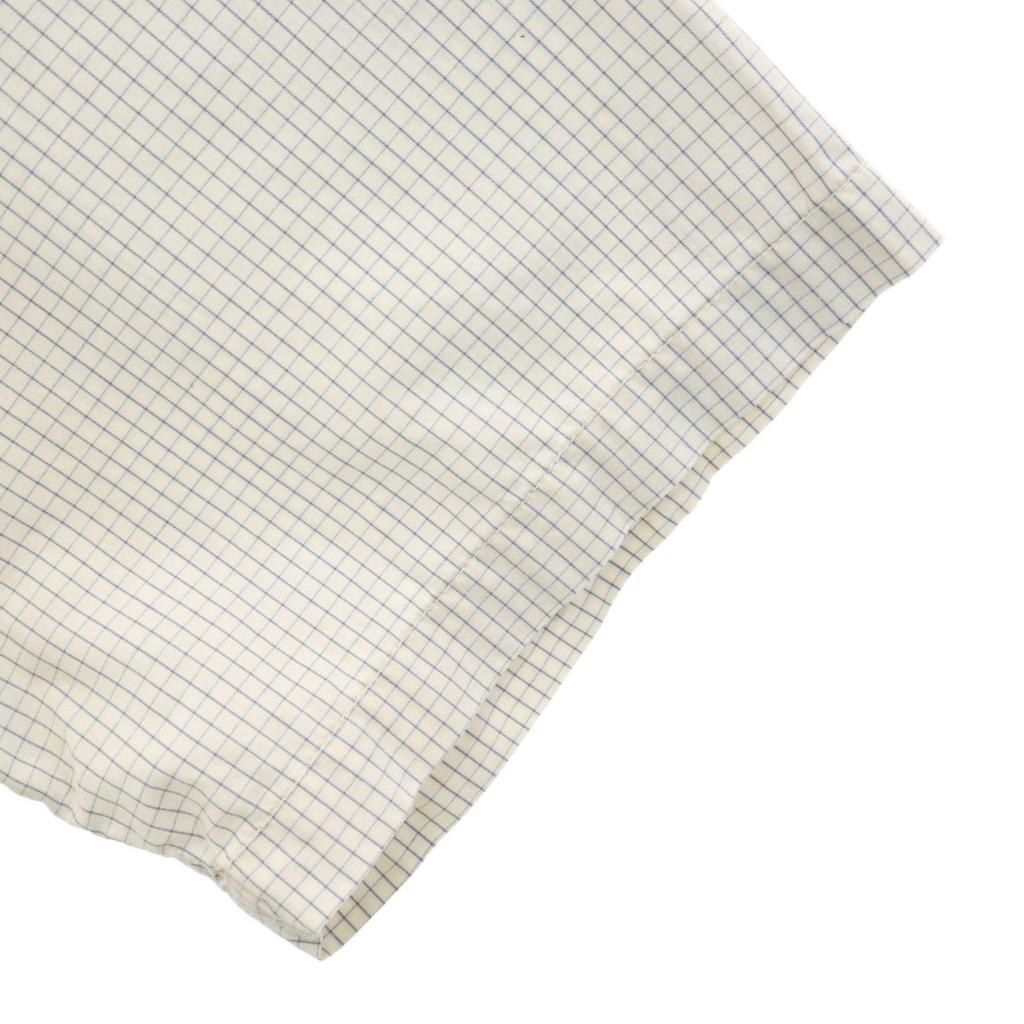 Gap Check Pattern Short Sleeve Cotton Shirt M White Men's Used