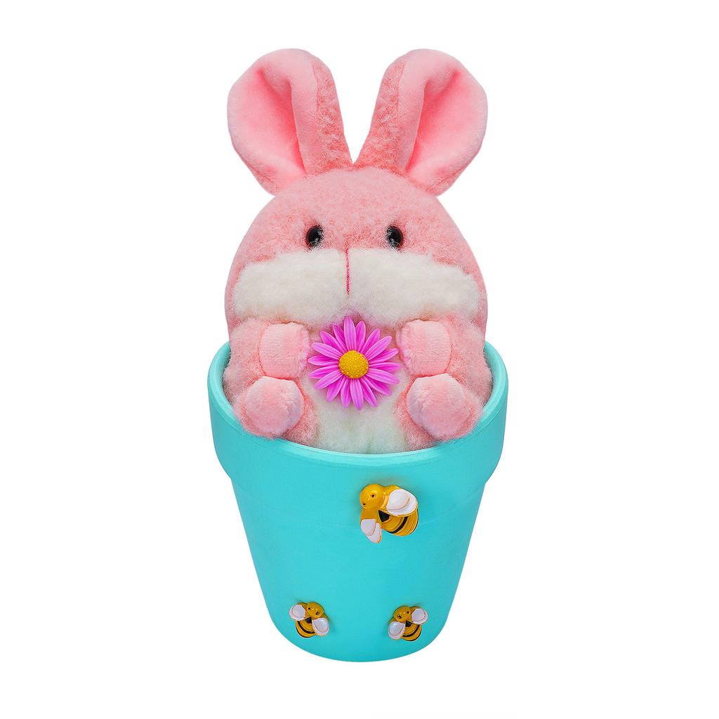 Påskhare Docka Prydnader Dekorativa Blomkrukor Hem Festlig Atmosfär Dekoration Dekorationer