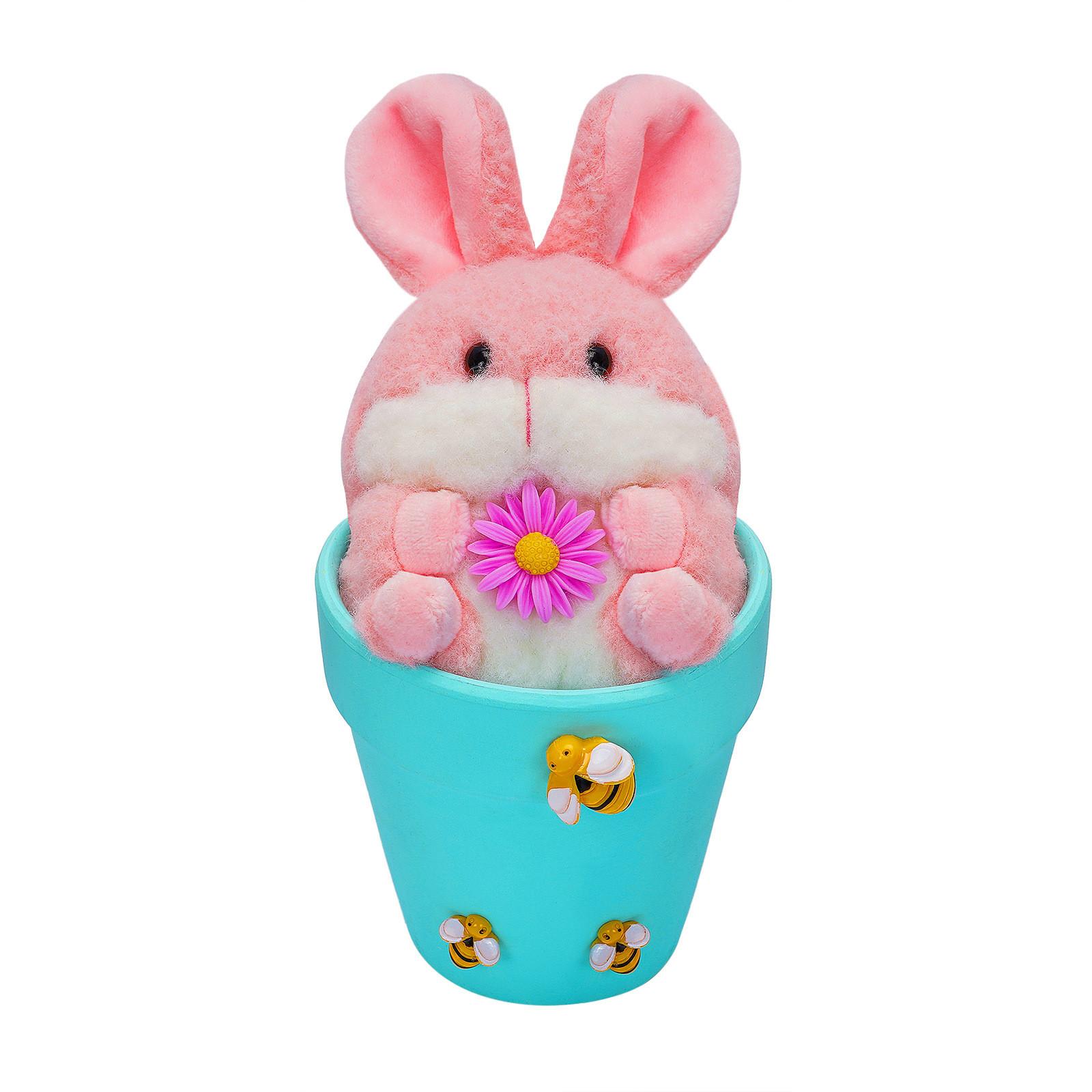 

Великодній Кролик Лялька Прикраси Декоративні Квіткові Горщики Домашня Святкова Атмосфера Декорація Прикраси One Size синій