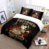 Evil Tattooed Rocker Design Bedding Duvet Cover Set Duvet Cover Pillowcases  (1*Duvet Cover 2*Pillowcases, Without Duvet Insert)