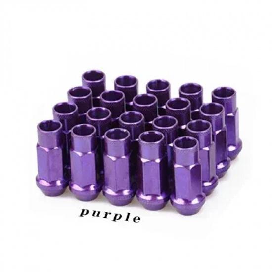 Steel Extended Open Racing Car Wheel Rims Lug Nuts Extended Tuner Nuts 20pcs/set Automobiles Wear Parts Nuts Bolts