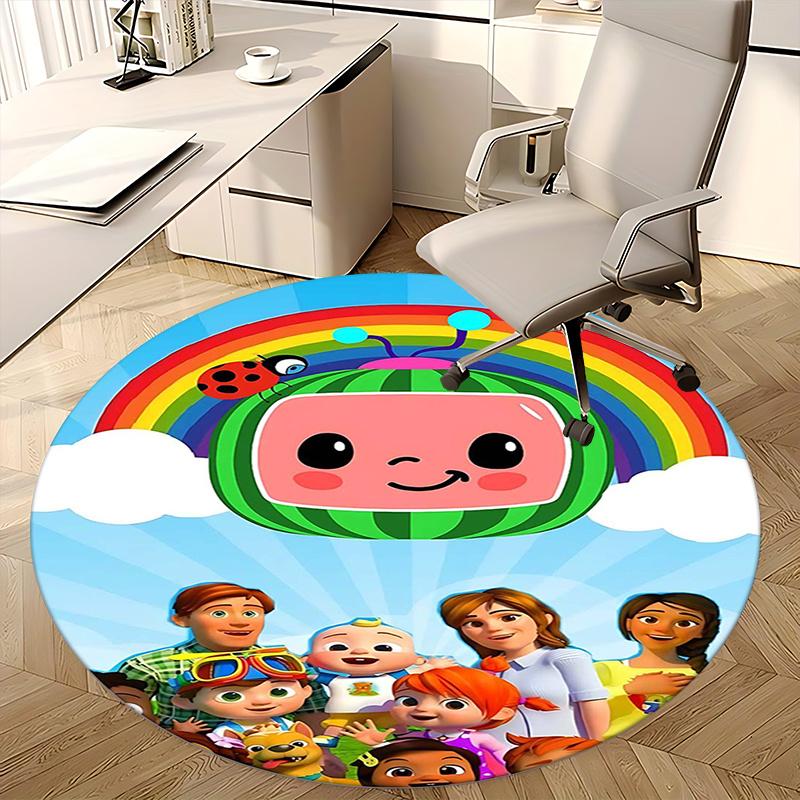 Cocomelon Chair mat Round Rug-Office carpet, Non-slip, Suitable for Living Rooms, Bedrooms decor.1205264a