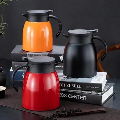1.2L Stainless Steel Kettle Thermos Bottle Coffee Pot Large Capacity Leak-Proof Teapot with Tea-strainer Household Gadgets