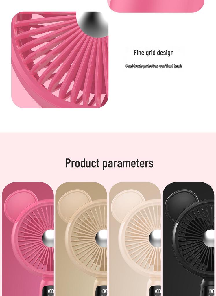Portable USB Mini Fan - Strong Wind, Silent, Ideal for Dorms & Kids' Gifts