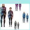 Halloween Skeleton Print Cosplay Jumpsuit Parent-child Elastic Bodysuit Costume