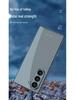 Samsung Z Fold 7 Transparent Electroplated Phone Case with Integrated Folding Design and Anti-drop Protection