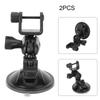 2Pcs 360 Degree Rotating Driving Video Recorder Sucker Bracket 65mm GPS Suction Cup HolderU Shape Head