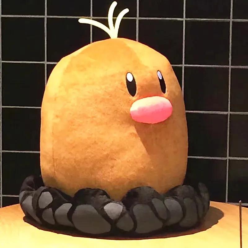 

40 см Мультяшный Покемон Диглетт Большая Плюшевая Кукла Игрушки Мягкая Подушка Украшение Комнаты Дивана Подушка Кукла-Компаньон Праздничный Сюрприз Подарок