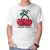 Unisex Crew Neck T-Shirt Cherry Much Graphic Short Sleeve Casual Tee