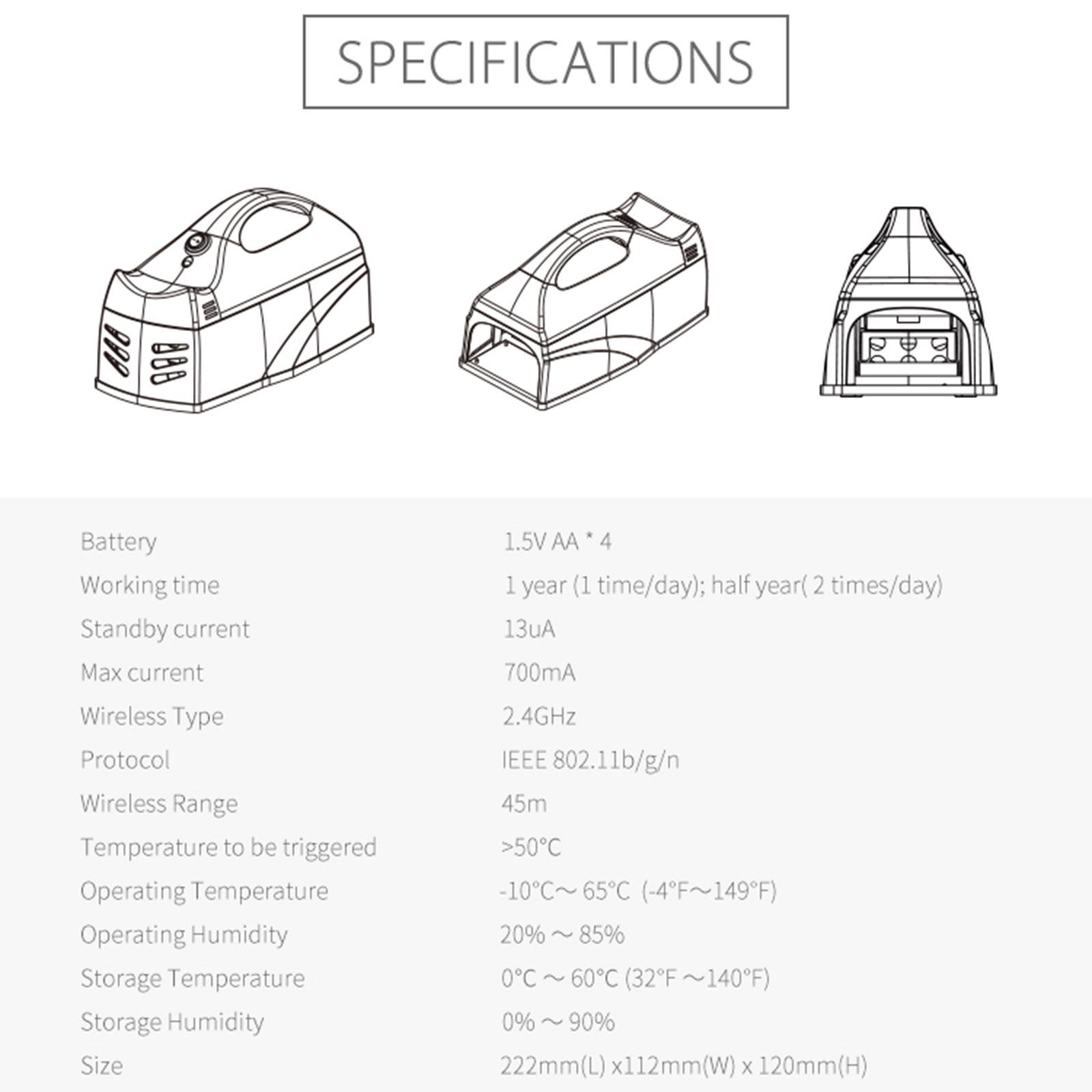 NEO COOLCAM NAS-MA01W WiFi Smart Mousetrap