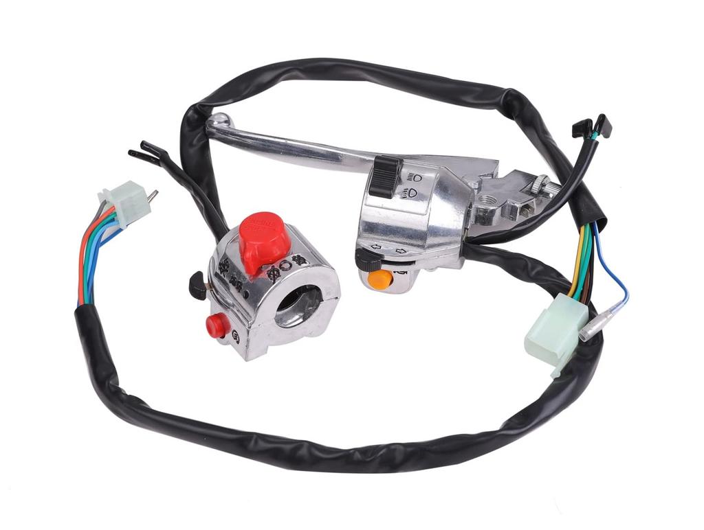 Switch Box and Clutch Lever Unit for Honda Hawk and Other Classic and Right Chrome-plated CB250T, CB400T, CB250N, CB400N, Hawk, II, Bub, Motorcycles.