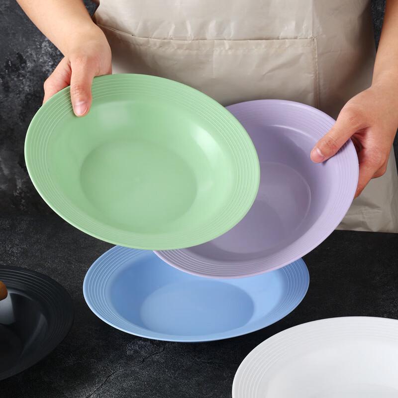 ZISIZ Nordic Style 3-Compartment Plastic Serving Plate