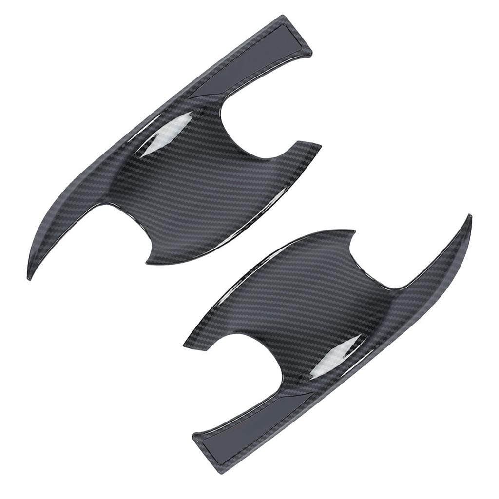 4Pcs Car ABS Door Handle Bowl Cover for Yaris VIOS XP150 2019‑2022(Carbon Fiber)