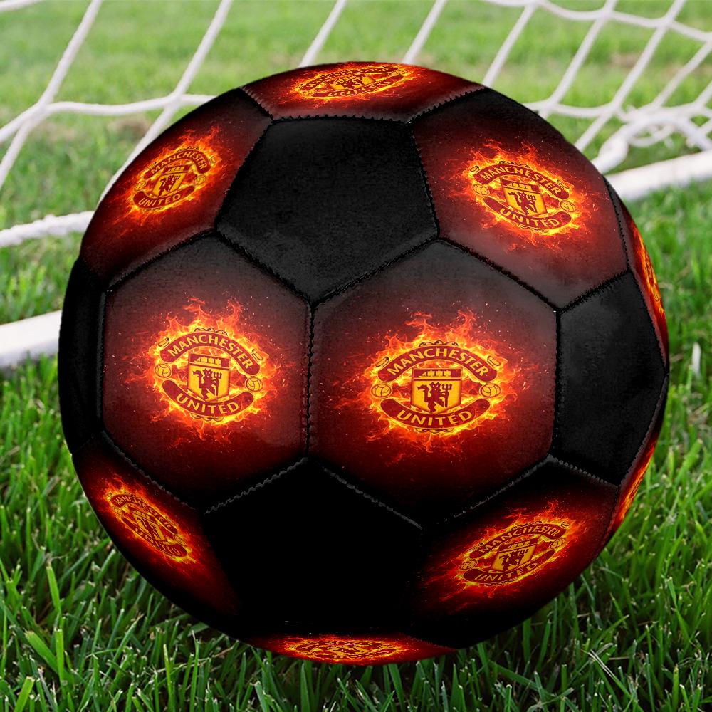 Manchester United Theme Size 5 Soccer Ball, Suitable for Both Indoor and Outdoor Matches, a Gift Suitable for Everyone.