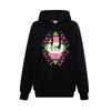 (WMNS) Logo Print Cotton Hoodie 'Black' Women's 717427-XJEV6-1082