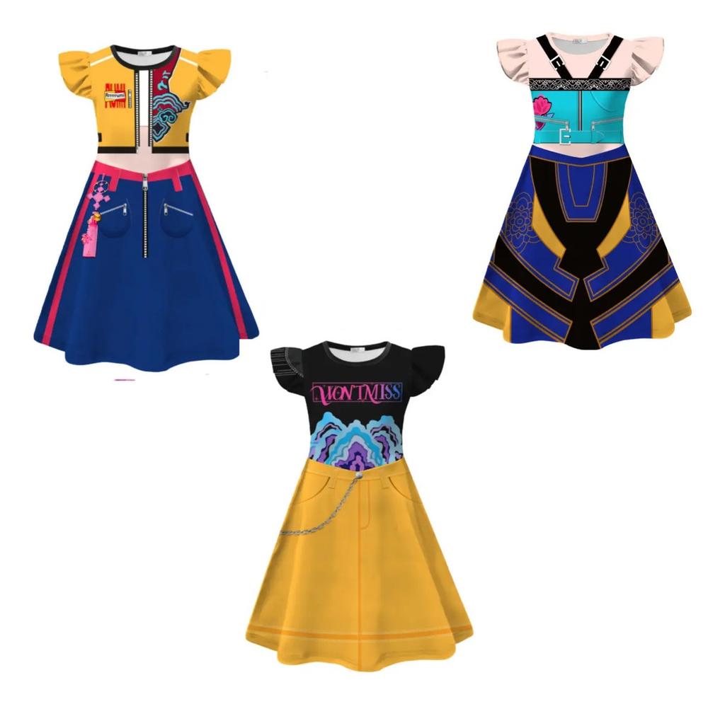 Costume Cosplay Bambina Vestito di Halloween Travestimento Festa di Natale per Bambini Vestito da Festa per Bambini Outfit per Intrattenimento Bambini Nuovo Set Regalo di Compleanno Idea