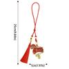 Satin New Year Horse Pendant Chinese Style Car Hanging Ornaments  Festive Accessory