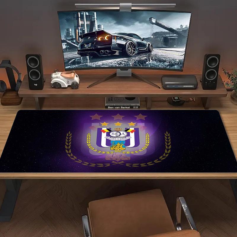 Rsc Anderlecht Mouse Pad Large Gaming Table Cushion Nonslip Laptop Tablet Big Mousepad Xxl Mat Mini Pc Playmat With Lock Edge