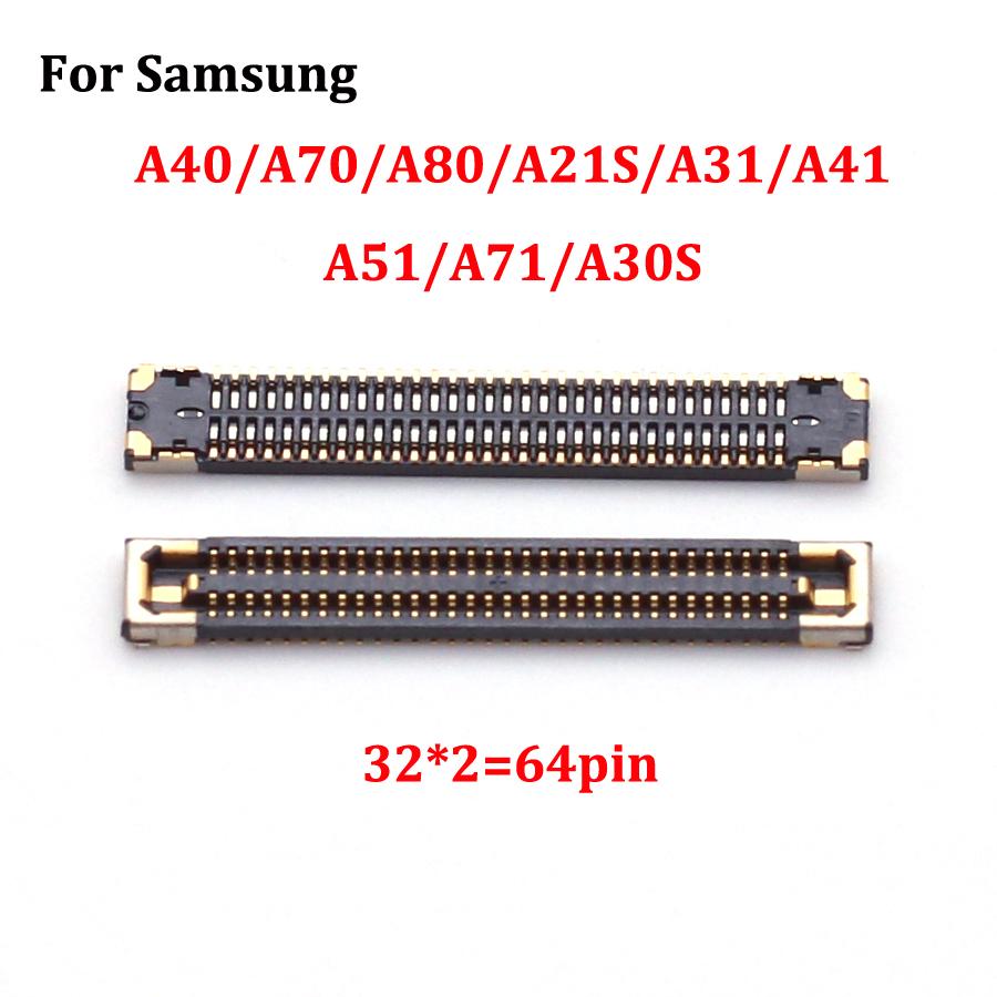10pcs For Samsung S10 NOTE10 20 S21 S22 S23 A30S A40 A12 A50 A60 A02S A10S A14 LCD Display Screen Flex FPC Connector On Board