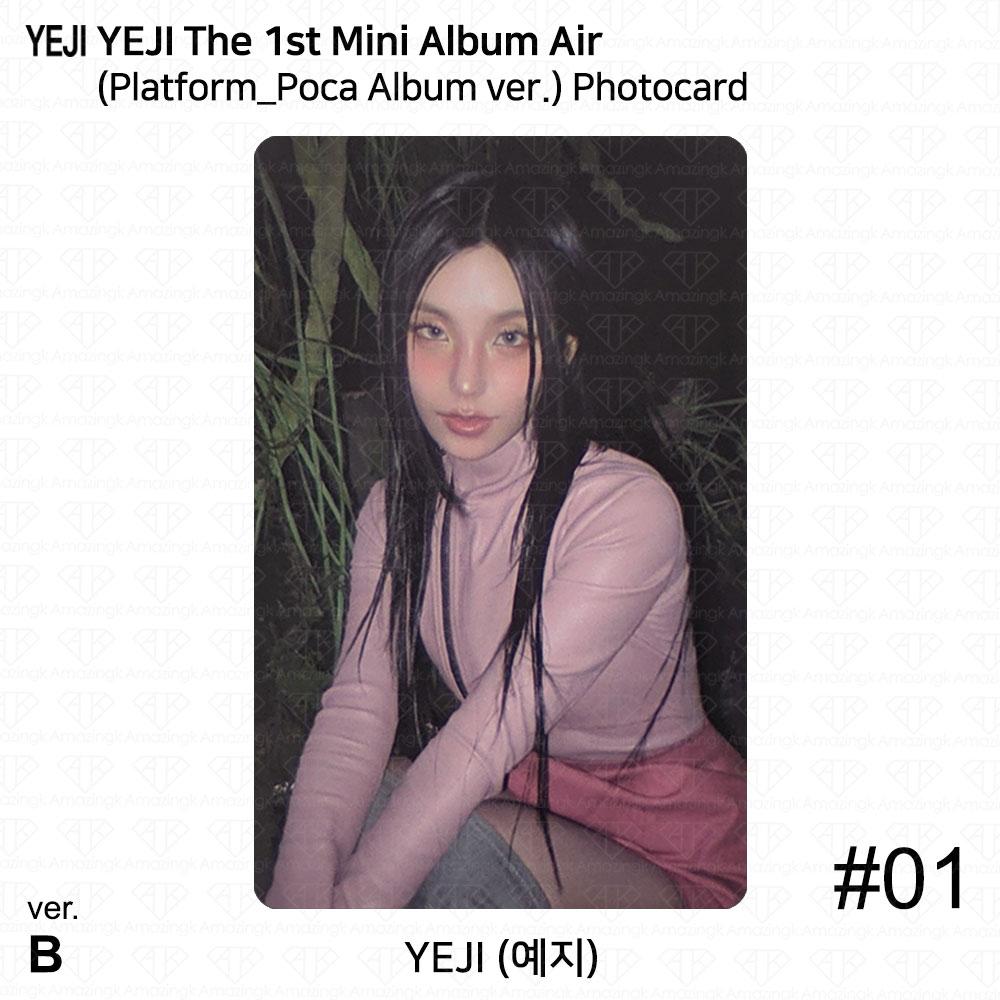

Yeji The 1st Mini Album AIR Official Photocard Platform Poca album ver ITZY KPOP Photocard #1 (B ver.)