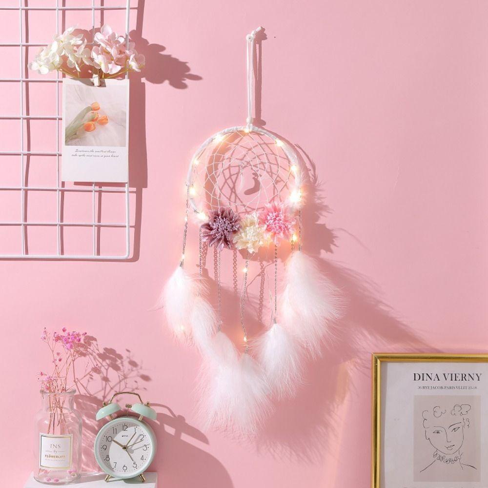 

Chimes Dreamcatcher Hanging Feather Wind Chime Art Feather Dream Catcher Bedroom