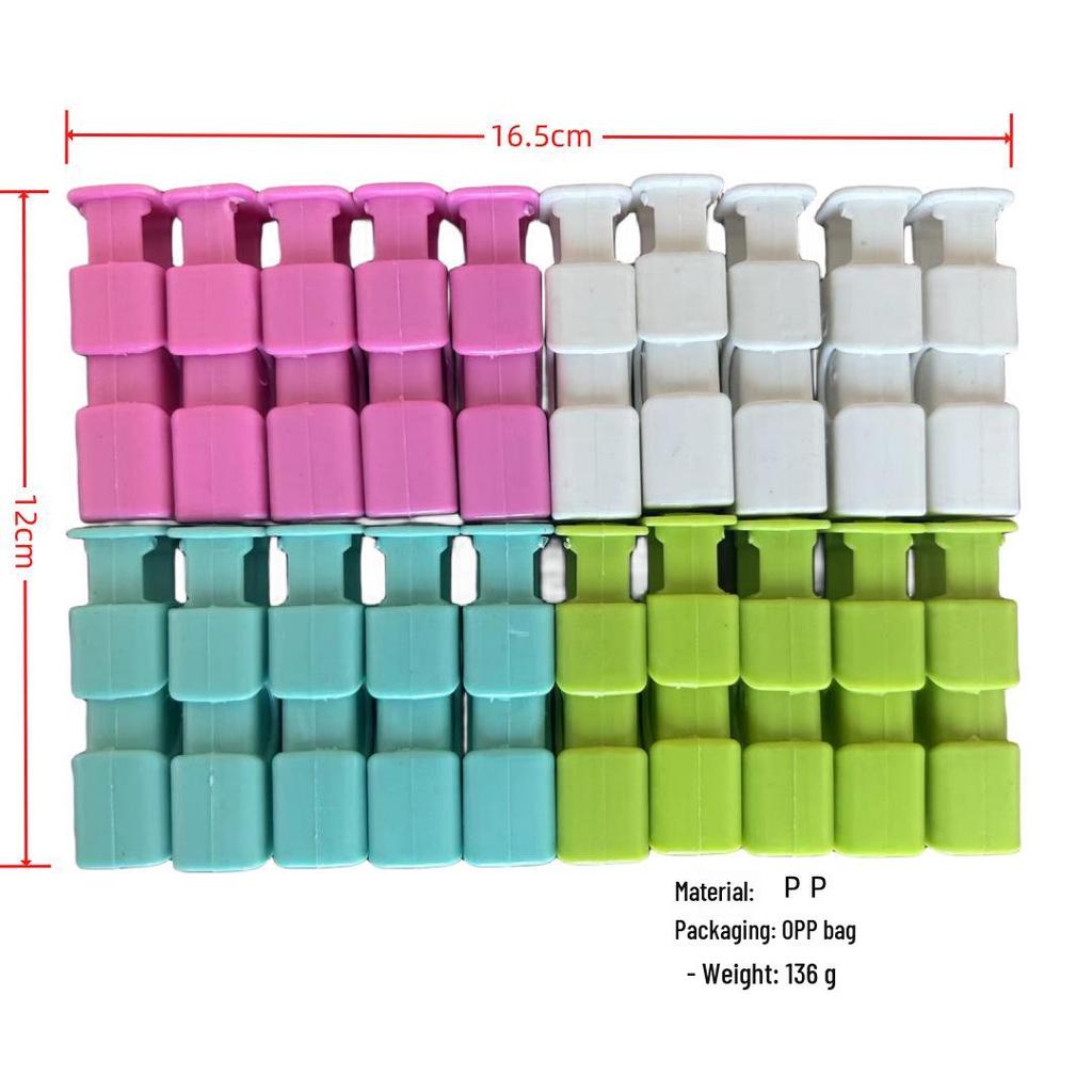 Feuchtigkeitsdichte Snack- und Brotklemmen aus Kunststoff für Frische