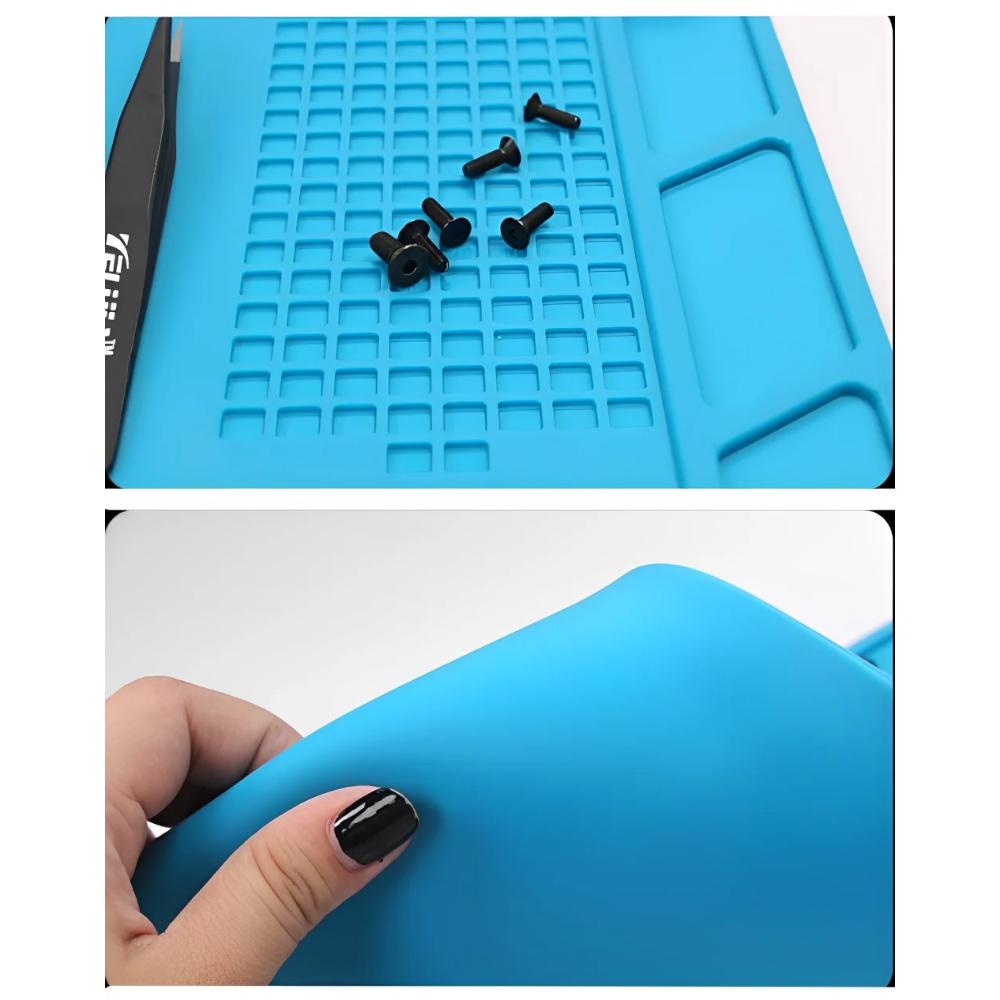 Covoraș ESD pentru Lipit, Pad de Reparații, Izolație, Rezistent la Căldură, Stație de Lipit, Pad de Lucru din Silicon, Platformă de Birou, Trusă de Scule pentru Reparații Telefoane