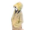 Han-Yang Fusion Spitze Besatz Lolita Haube Flache Kappe Strohhut