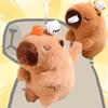 Colorful Capybara Stuffed Animal Key Ring Bag Charm Wag Tail Rodent