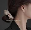 925 Sterling Silver Pearl Zodiac Earrings - 2022 Winter Collection, Luxury Women's Ear Ornaments