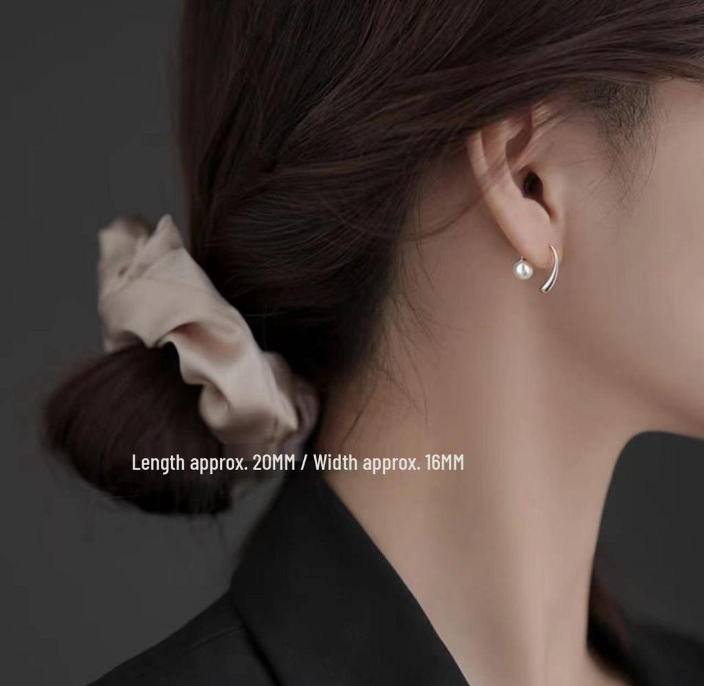 925 Sterling Silver Pearl Zodiac Earrings - 2022 Winter Collection, Luxury Women's Ear Ornaments