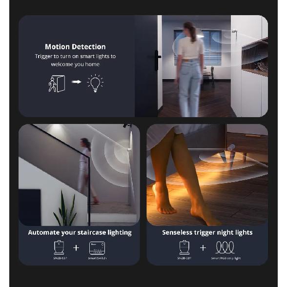 SONOFF SNZB-03P SNZB 03P Zigbee Motion Sensor Human Presence Sensor 5-Sec Faster Detection Smart Scene Google Home Assistant
