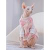 Warm Sweater Vest for Sphynx Cat Hairless Cat Clothes Sweet Pink Coat in Winter Coat Thicken Fleece Jacket for Kittens