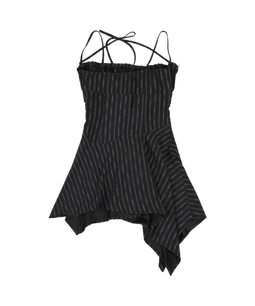 Ordinary Holiday Flare Sleeveless Mini Dress [Black]