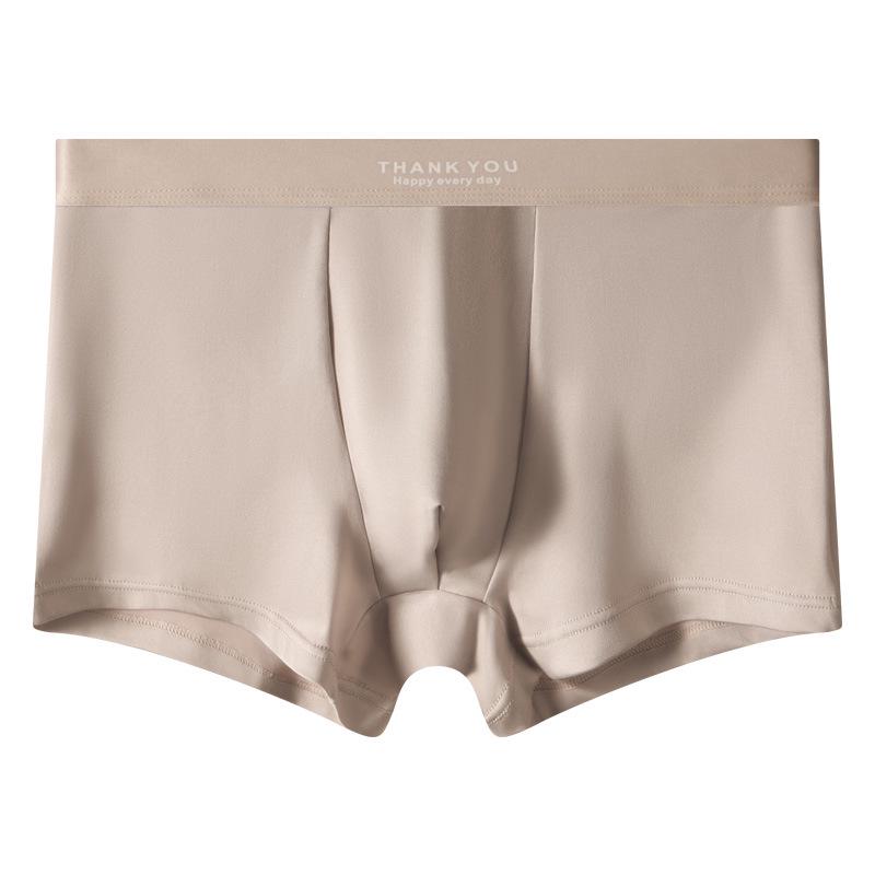 Men's Ice Silk Breathable Summer Boxer Briefs: Youthful, Simple, Comfortable Sportswear