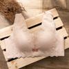 October Follows Spring and Summer Natal Year Bra Thin Large Size Without Steel Ring Lace Large Chest Small Bra