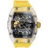 MINBER Automatic Skeleton Luxury Sports Silver and Men's Watch, Watch, Business/Casual, Yellow, M9027G-YW