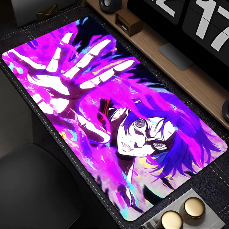 

Mouse Pad Japan Anime Blue Lock Nagi Seishiro Mousepad PC Gamer Keyboard Rug Black and White Laptop Gaming Accessories Desk Mat 600X300X2(MM)