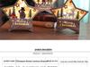 Glowing Wooden Star Ornament for Christmas Window Display