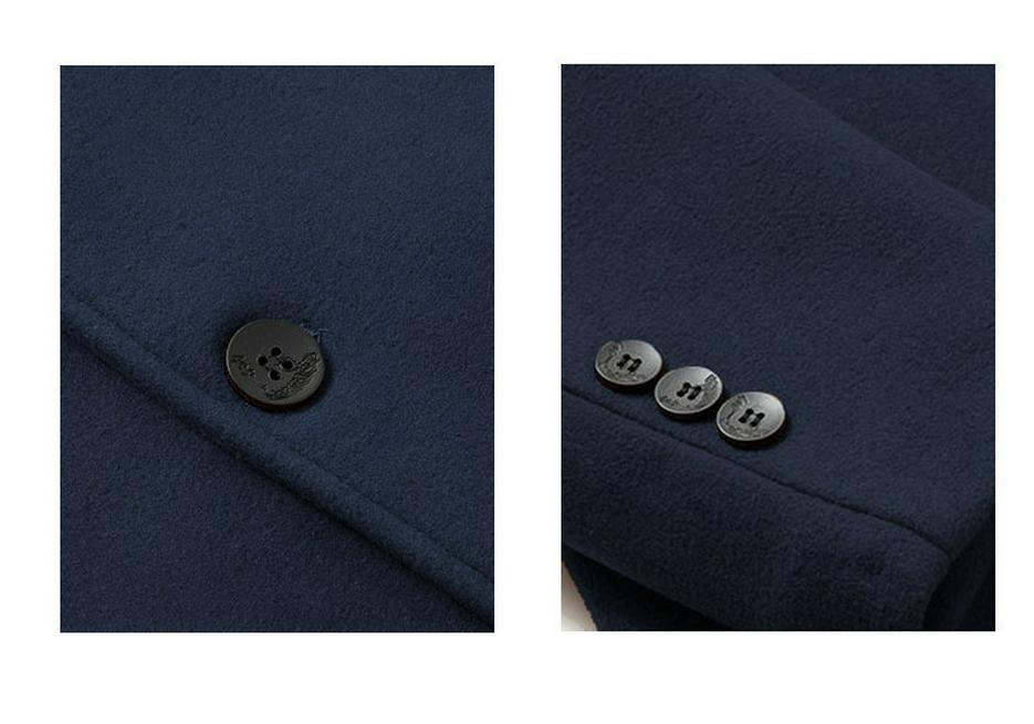 2024 Herbst/Winter Verdickter Kapuzen-Zweiteiler Mittellanger Wollmantel Gefütterte Jacke