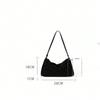 Vintage Schulter Achseltasche Damen Matt Einfach Baguette Tasche