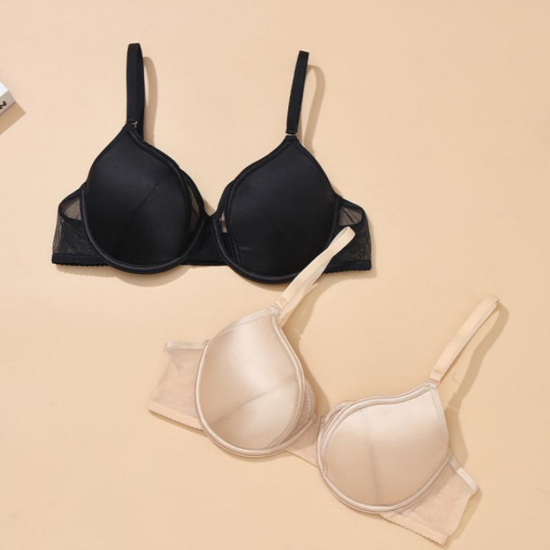 Francouzské Sexy Prádlo Malá Prsa Nevyplněný Košíček Push-up Podpůrná Podprsenka Letní Ultra-tenká Podprsenka